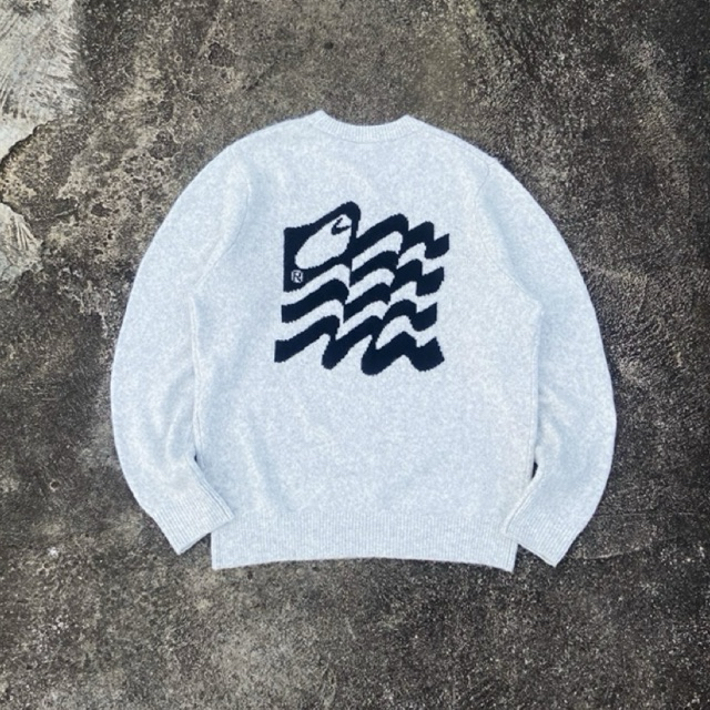 CARHARTT WIP KNITWEAR WAVY STATE SWEATER GREY