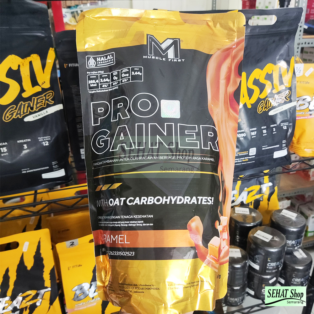 M1 MUSCLE FIRST Gold Pro Gainer 2 Lbs Weight Mass Gainer Musclefirst Suplemen Fitness Susu Bulking
