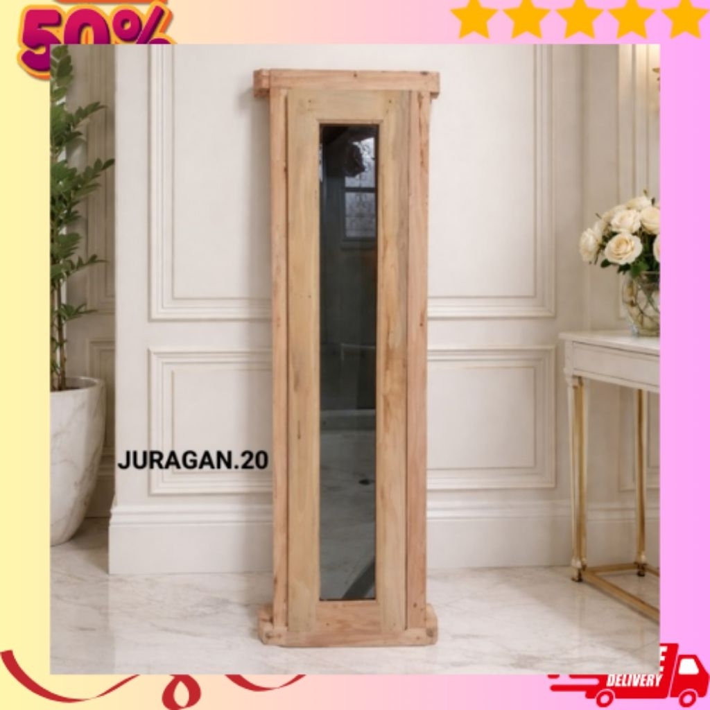 Jendela+Kusen Kayu Mahoni Jendela Depan Jendela Kamar 130×30cm