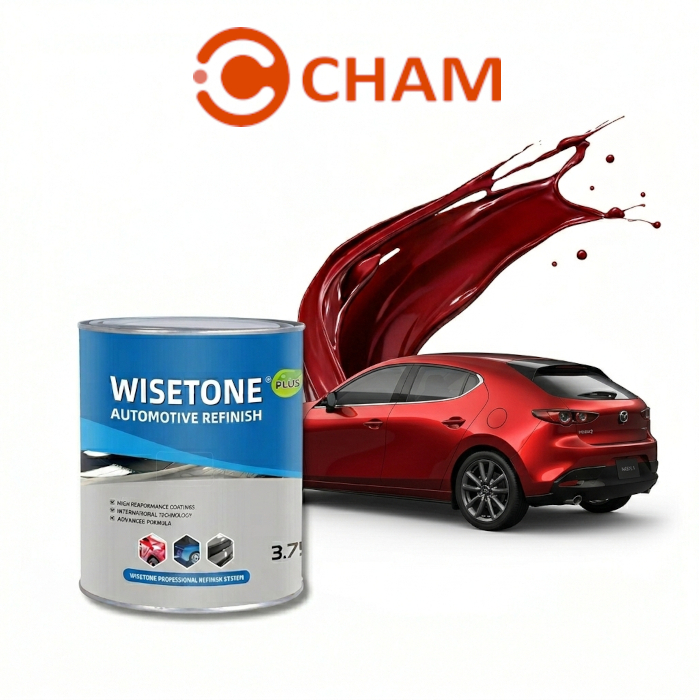 Cat Mobil Motor Wisetone Plus 1K - MAROON RED - Merah Marun WA186 - SOPHISTICATED
