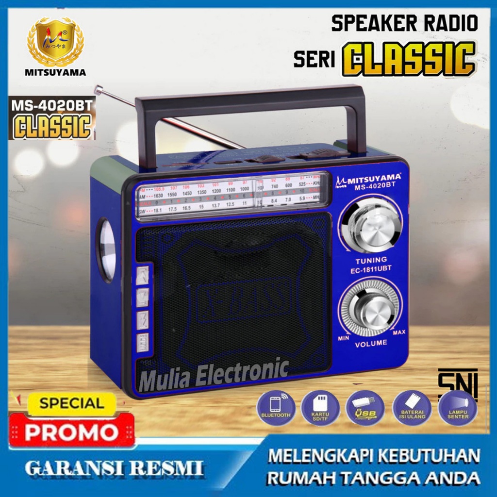 RADIO Digital Mitsuyama MS-4020BT Classic FM radio/AM/SW/FM l