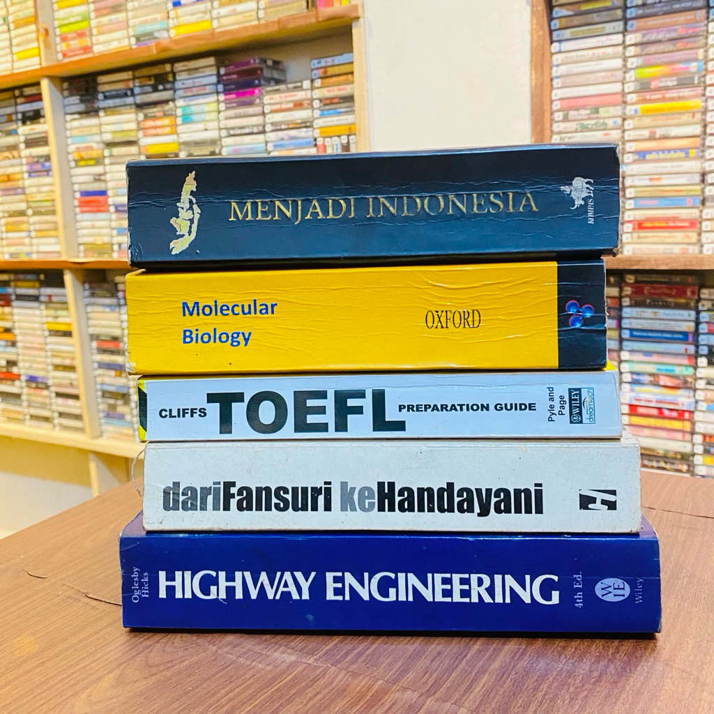 Menjadi Indonesia – Parakitri T. Simbolon | Molecular Biology – Robert F. Weaver | Cliffs TOEFL Prep
