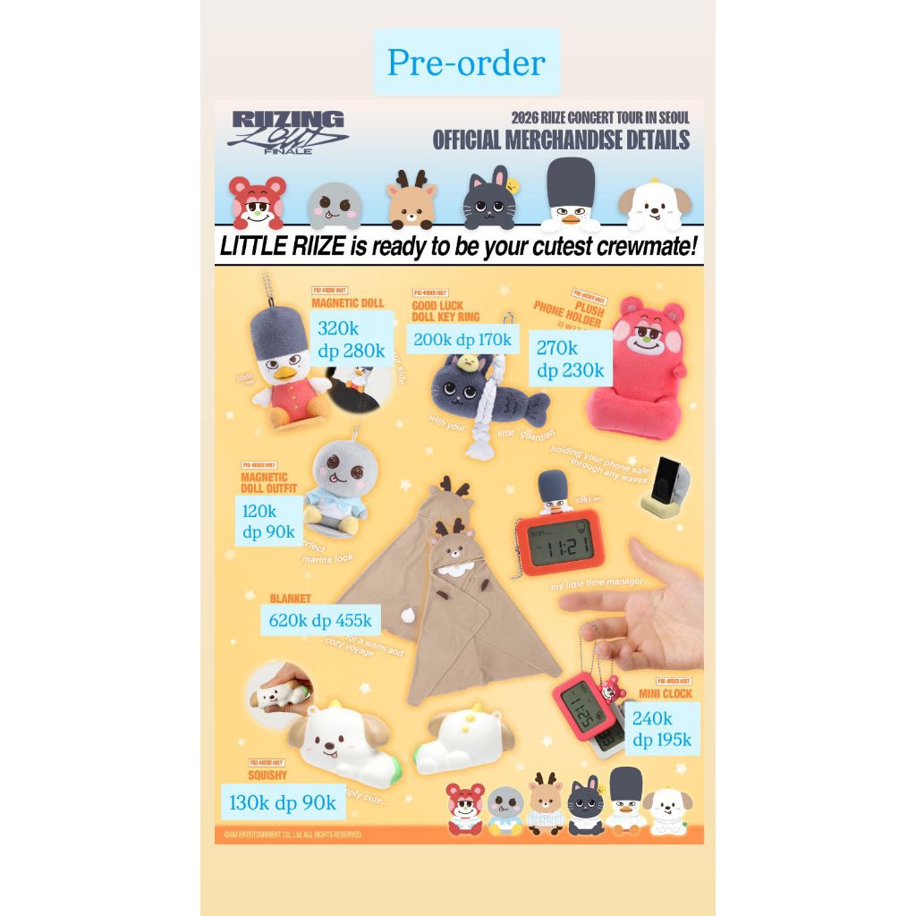 Pre-order MD RIIZE WE LITTLE RIIZE DOLL SOUVENIR