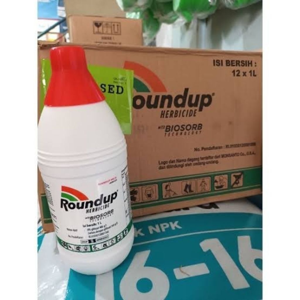 ROUNDUP 1 LITER  / PEMBASMI RUMPUT / ROUNDUP 486 SL 1000ML / ROUNDUP BIOSORB / OBAT PEMBUNUH RUMPUT 