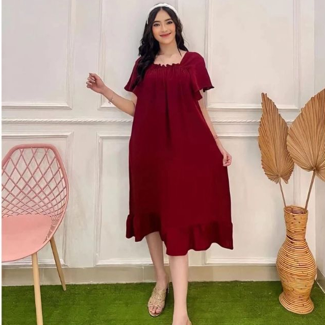 PROMO DASTER LAURA FUJI BAHAN KATUN BISA COD