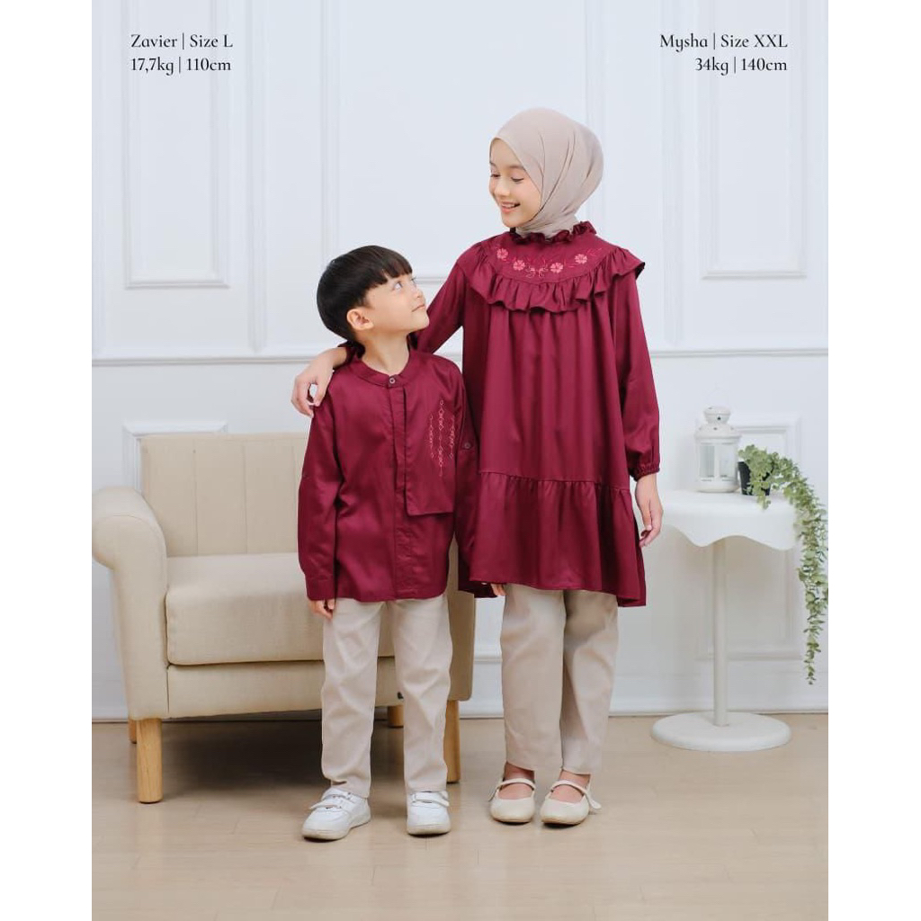 HILOLI - THISKID AFNAN COUPLE SET - KOKO ANAK COWOK - TUNIK ANAK PEREMPUAN