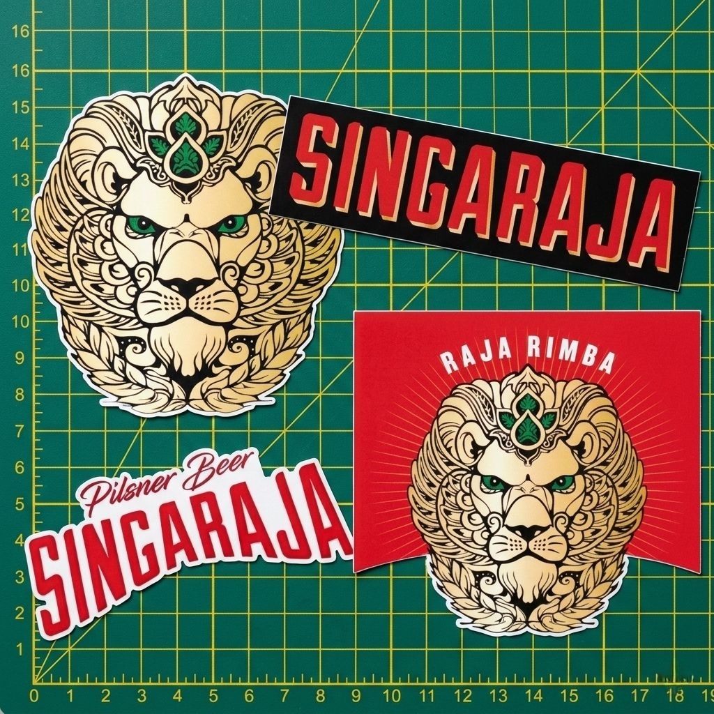 (BISA COD) STICKER PACK SINGARAJA BEER/ MINUMAN KERAS