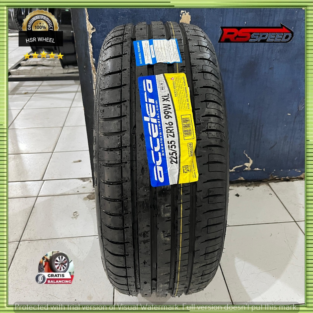 BAN ACCELERA PH-R RING 16 UKURAN 225 55 R16 BAN MOBIL TUBLES RING 16