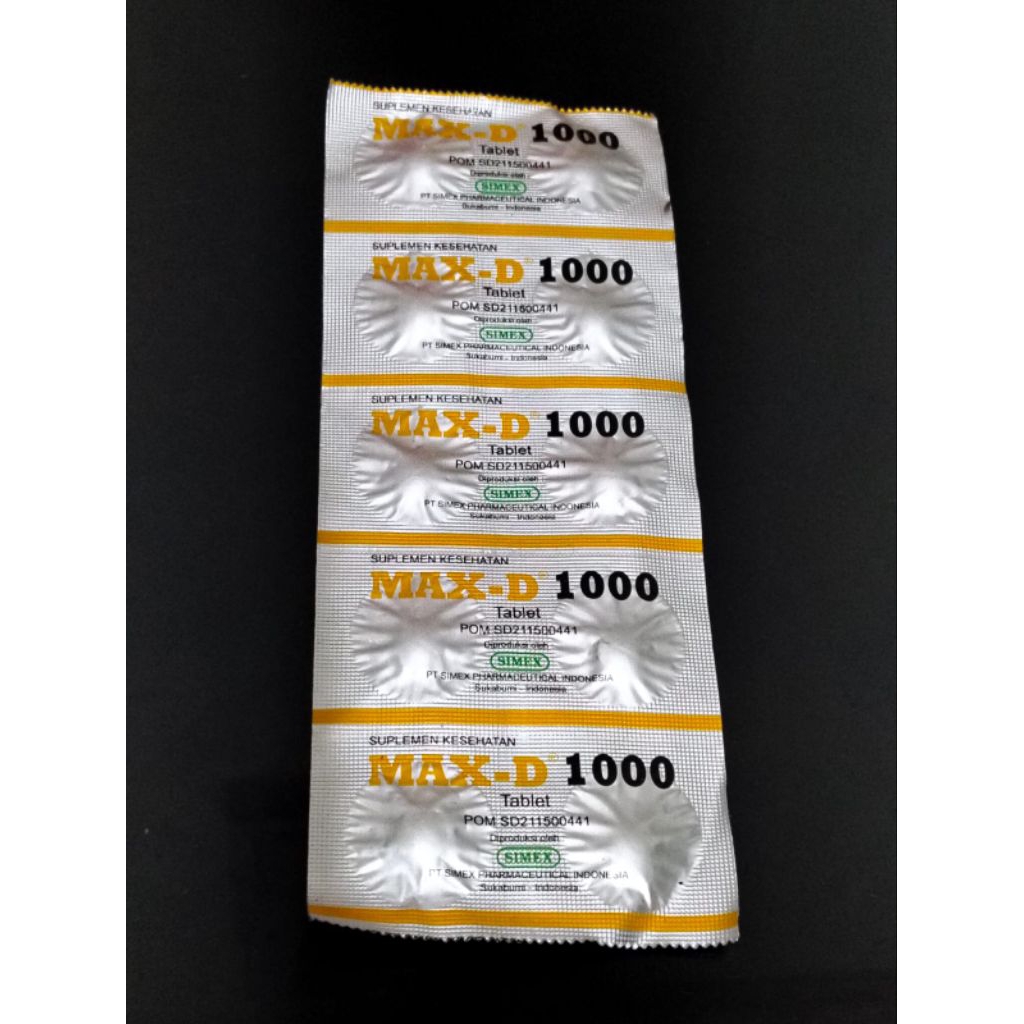 vitamin Max D 1000iu strip