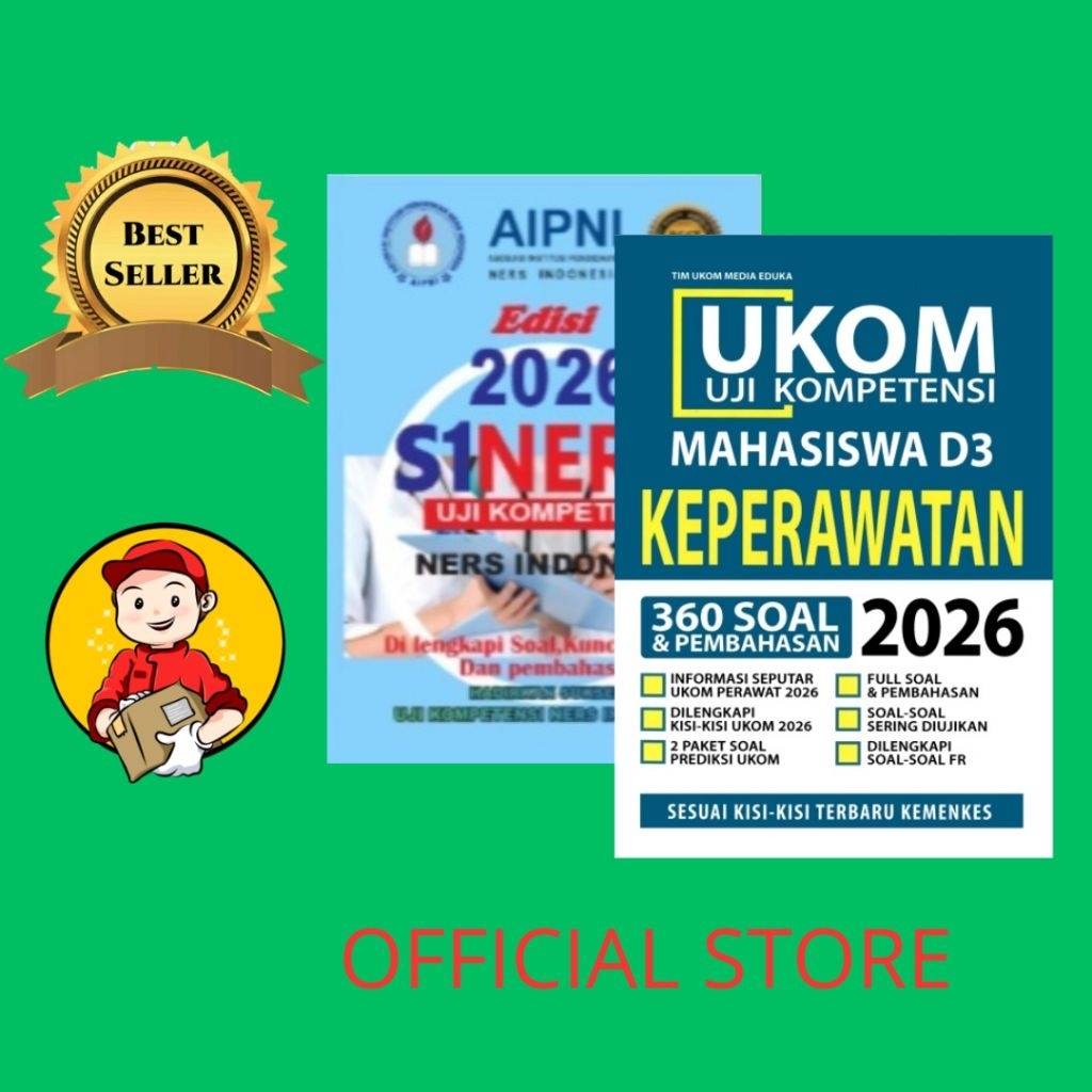 BUKU PAKET SINERSI NERS 2026 & UJI KOMPETENSI UKOM D3 MAHASISWA 2026 BEST SELLER SESUAI KISI-KISI TE