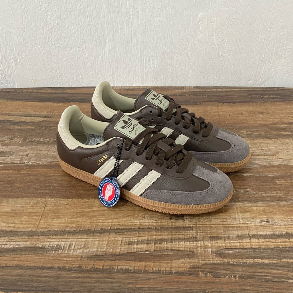 Adidas Samba OG Brown Putty Grey Original