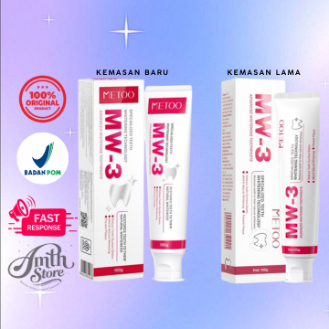 METOO MW-3 Pasta Gigi Pemutih Probiotik -  Memutihkan Gigi Alami