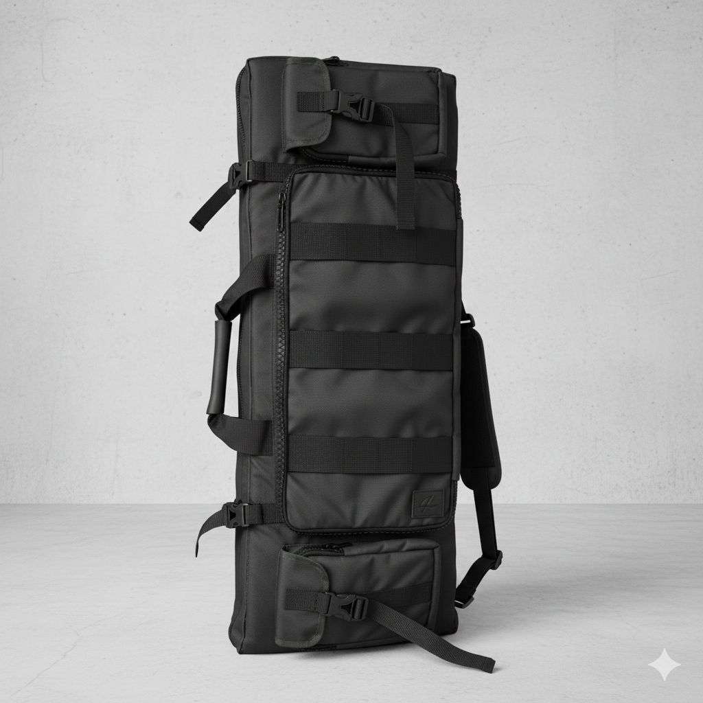 Tas Hunting PCP Kotak Panjang 130x33 cm – Busa Tebal Premium, Muat 2 Unit, Waterproof