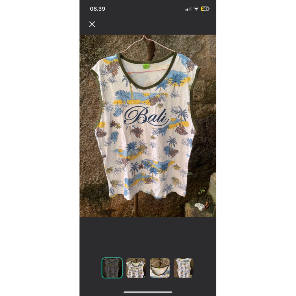 Atasan pria Atasan wanita Baju pantai Baju santai Outer Baju bali Tanktop bali PRELOVED