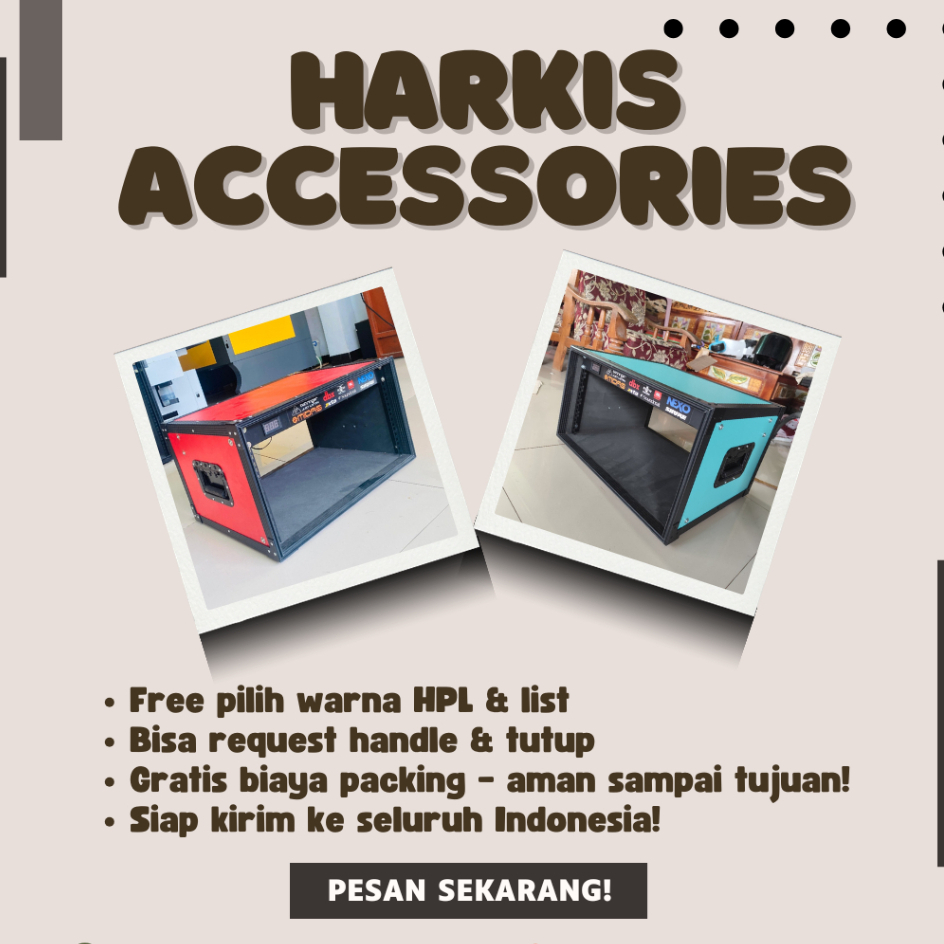 Harkis Accessories Sound – Lengkap 4U–12U, Free Warna HPL & List