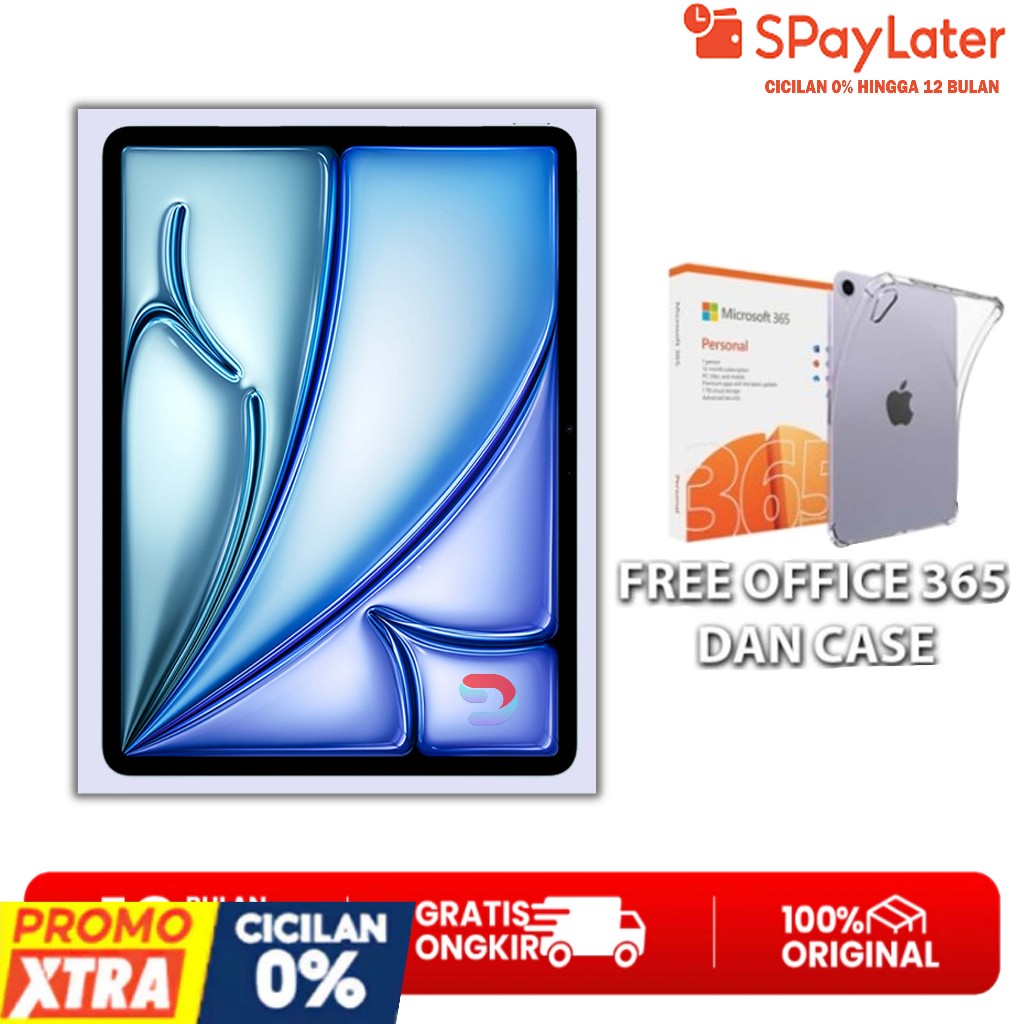 Apple iPad Air 8 M4 11" 13 Inch WiFi 128GB 256GB 512GB 1TB - iPad Air Gen 8 Original Garansi Apple