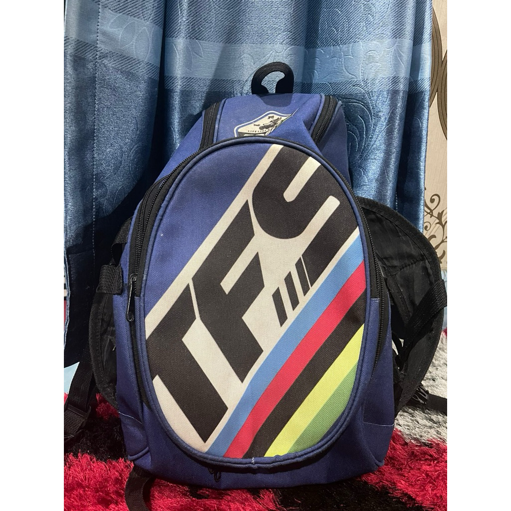 PRELOVED Tas Sepatu Roda TFS biru good condition
