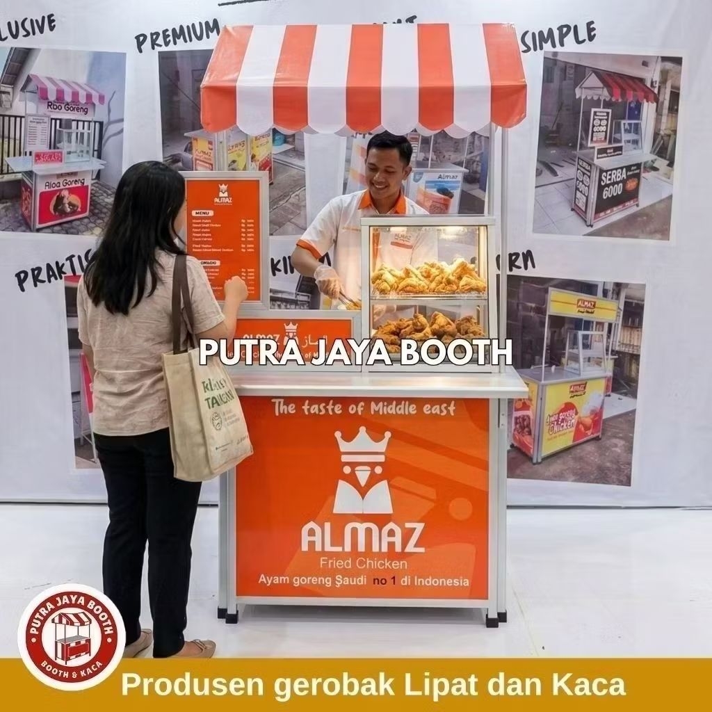 Booth Portable Ayam Goreng Etalase