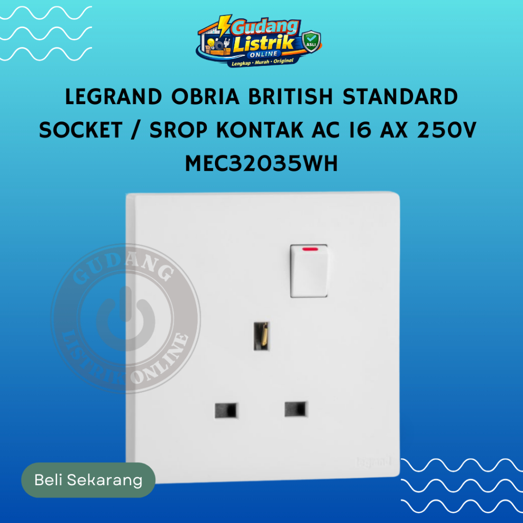 LEGRAND Stop Kontak AC British Standard Socket Outlets