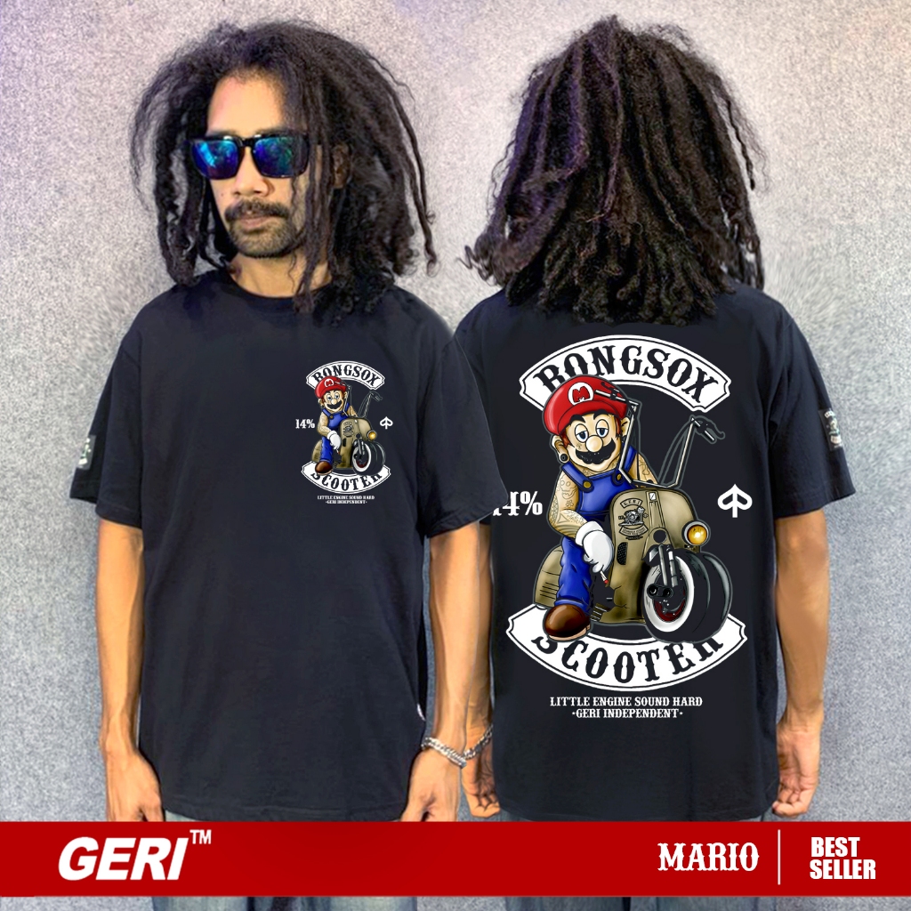 Kaos Vespa Geri original - Mario
