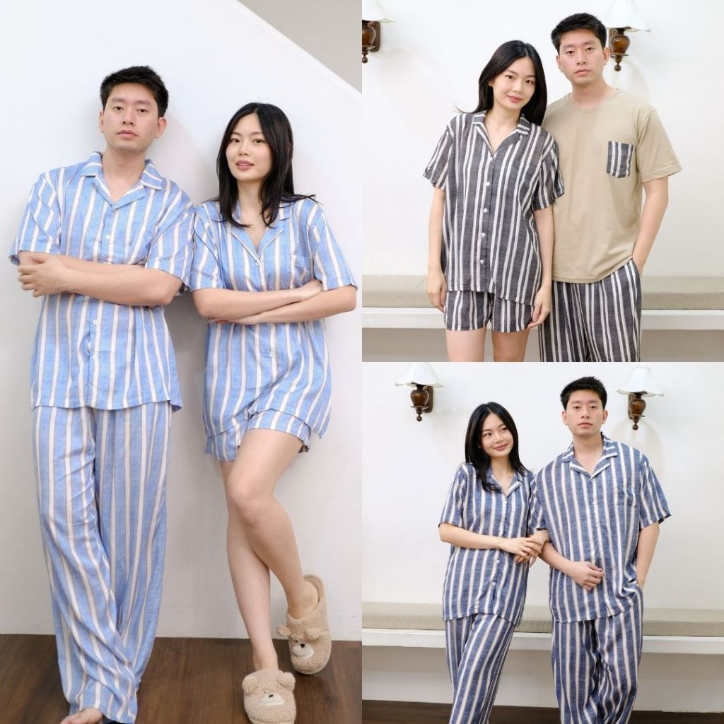 Cielyn - Rayon Premium - Beyond Collection -  Piyama Couple Rayon Premium - Setelan Piyama