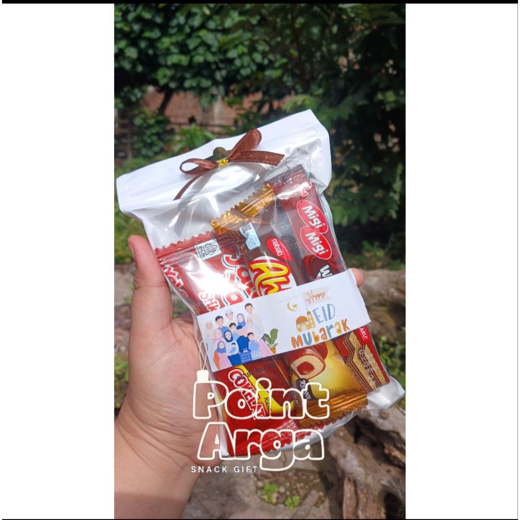 Mini Gift Snack Hampers/ Mini gift Snack Lebaran Warna Coklat