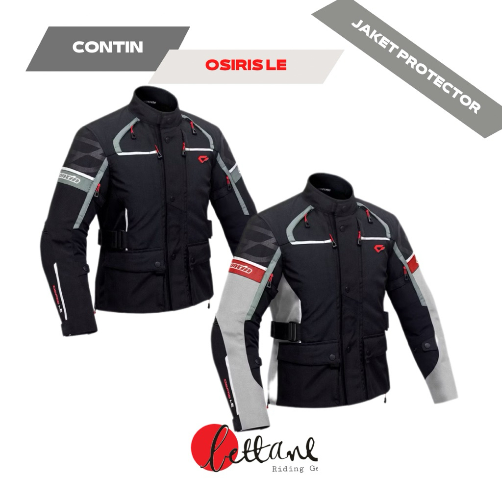 Jaket Riding Contin OSIRIS LE | Jaket Osiris  Black | Osiris SILVER Protector