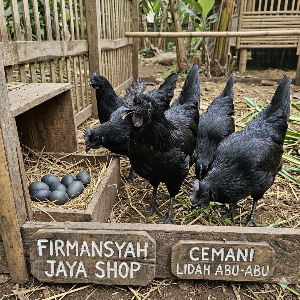 TELUR AYAM CEMANI LIDAH ABU ABU UNTUK DI TETASKAN Firmansyah jaya shop