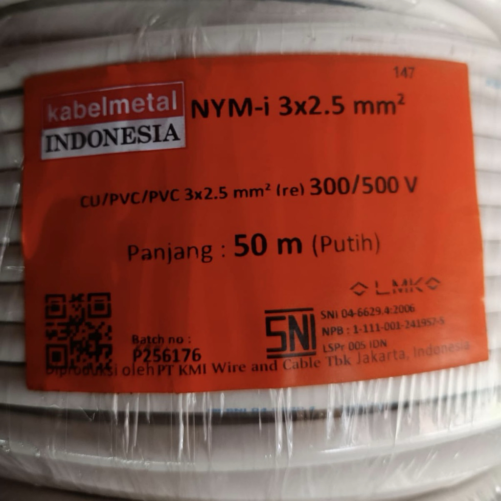 NYM 3x2.5mm Kabelmetal @50mtr