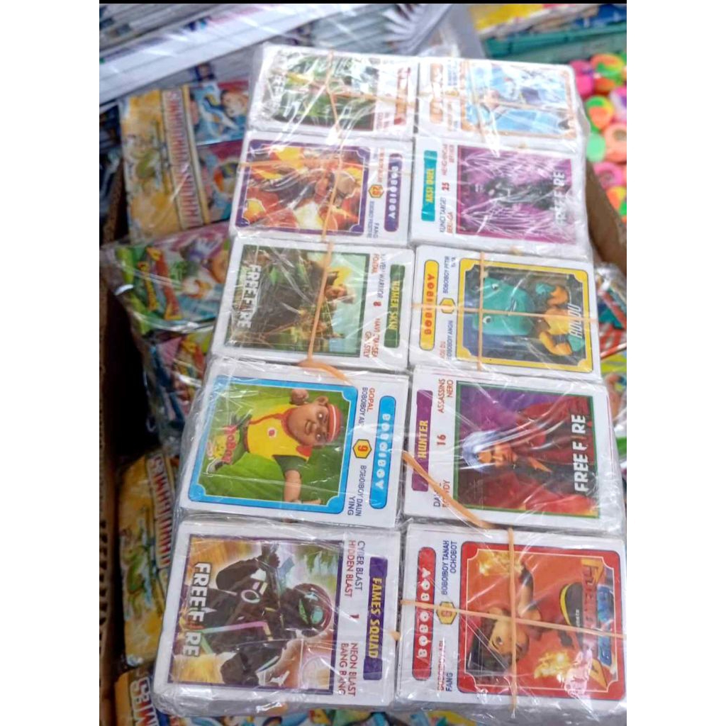 Wayang-Kwartet-Kartu karakter-Mainan kartu-Grosir Kartu Gambaran Mainan Anak - Pack Besar Motif Kart