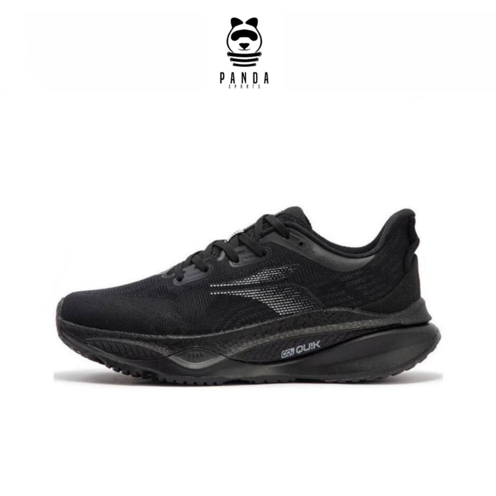 Sepatu Running 361 Degrees Blazing Flame 4 "Triple Black" - 672422223-10