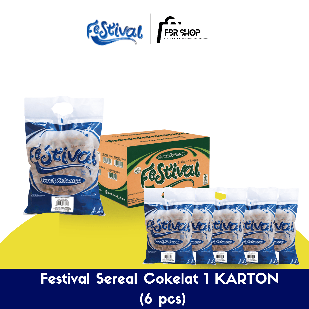 FESTIVAL Sereal Cokelat 1 DUS (6 Pcs)