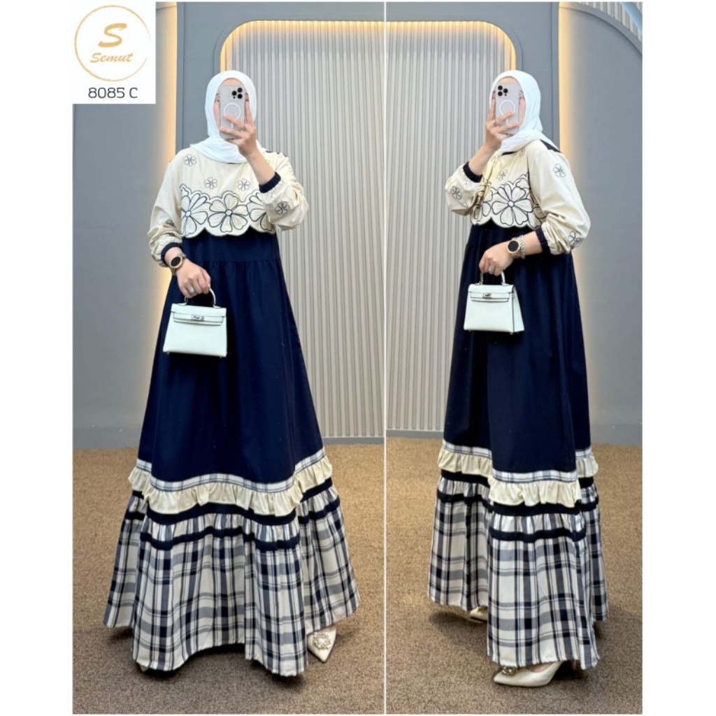 Dress 8085 katun import ORI Semut