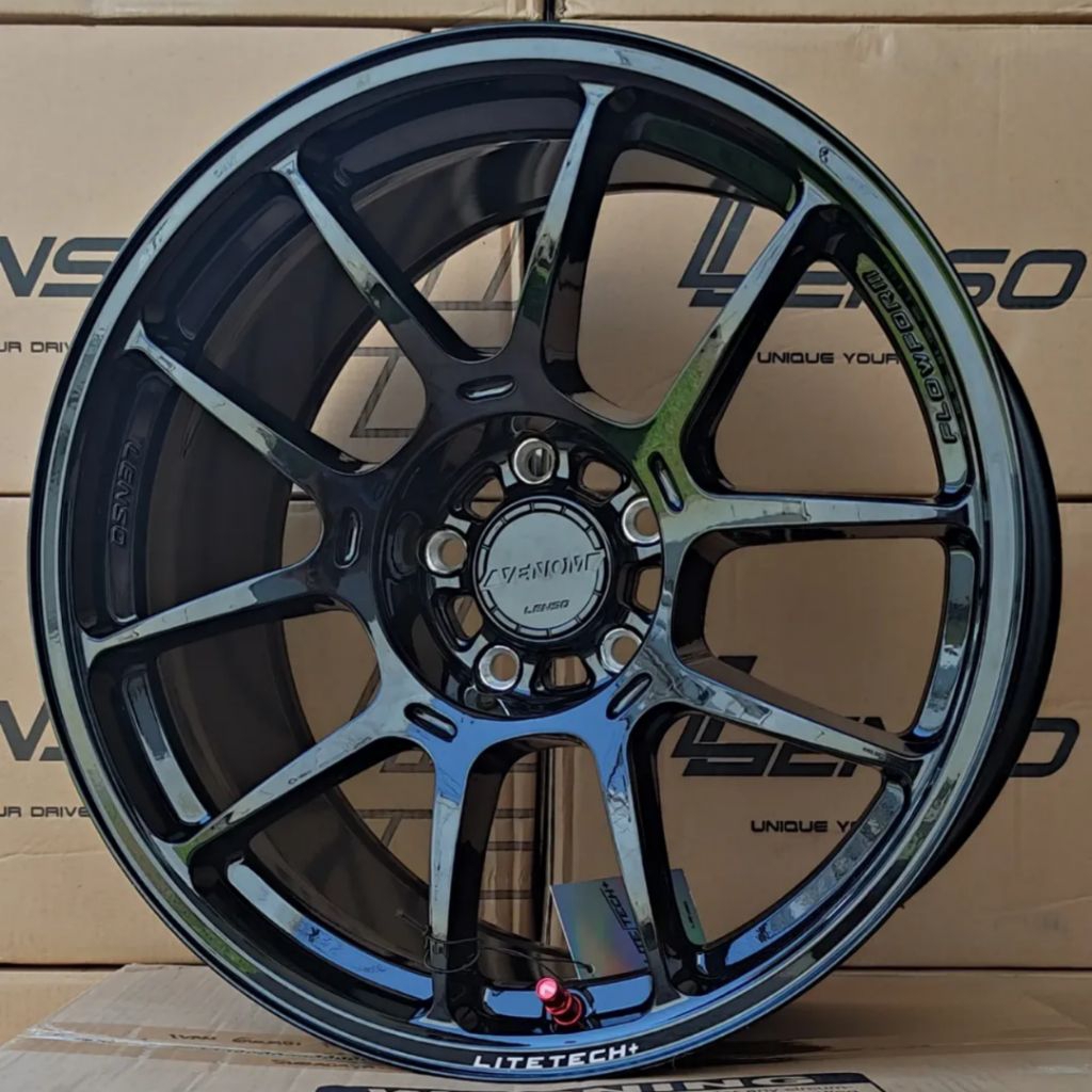 velg lenso venom v1n original Thailand lebar 9,5 et 22 velg ring 18 pnp Innova reborn venturer rebor