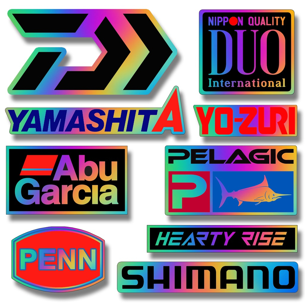 Sticker Cutting Hologram Kecil stiker Box pancing peralatan pancing