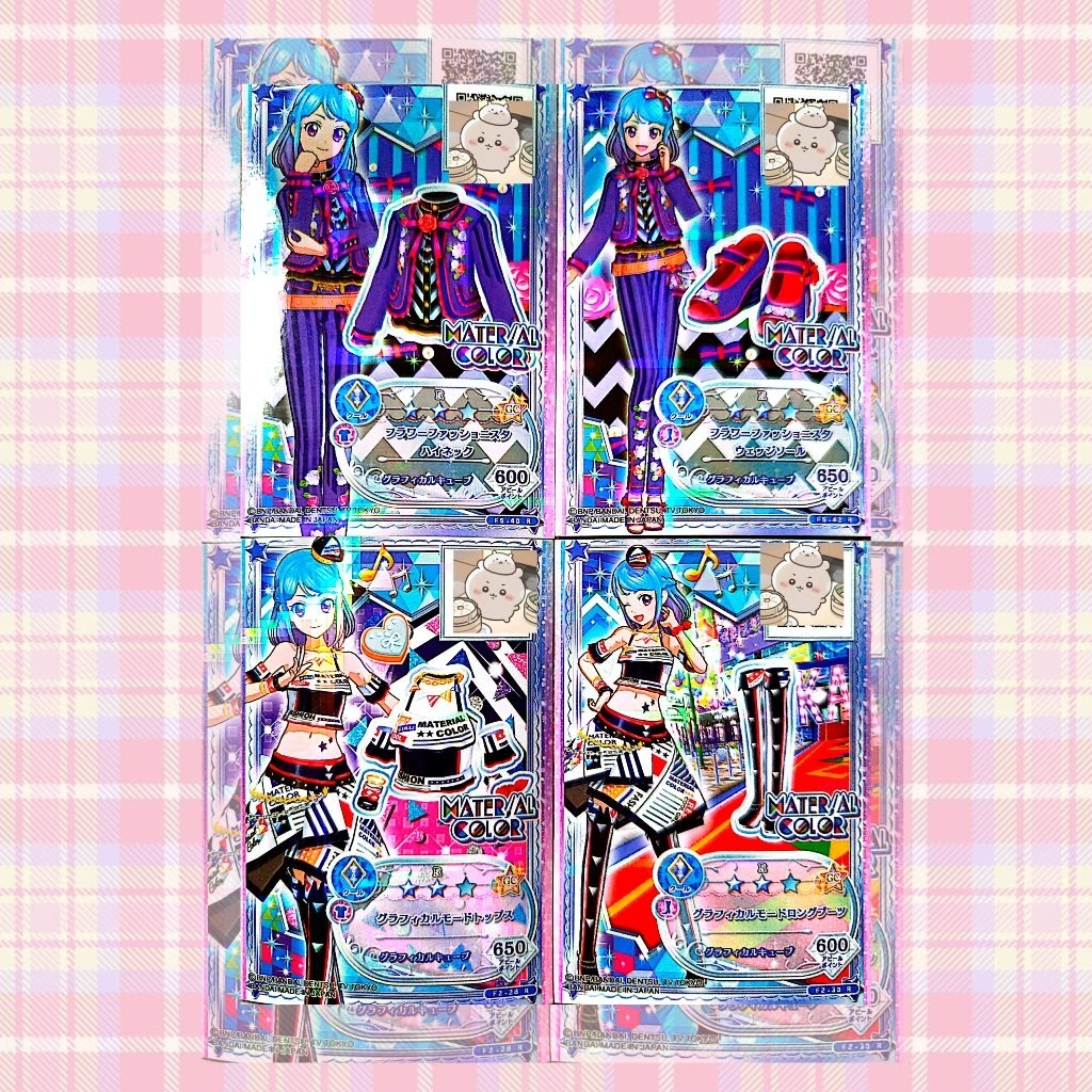 Kartu Aikatsu Friends Rare Card Satuan Mio Minato Material Colour [JP VER]