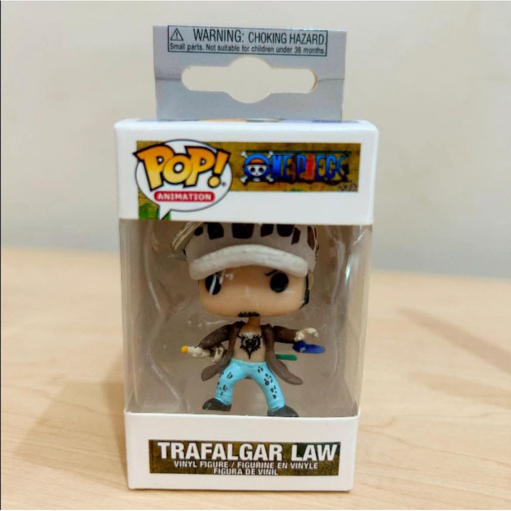 Mainan action figure pop keychaintrafalgar law one piece Pocket POP keychainFunko popKey chaingantun