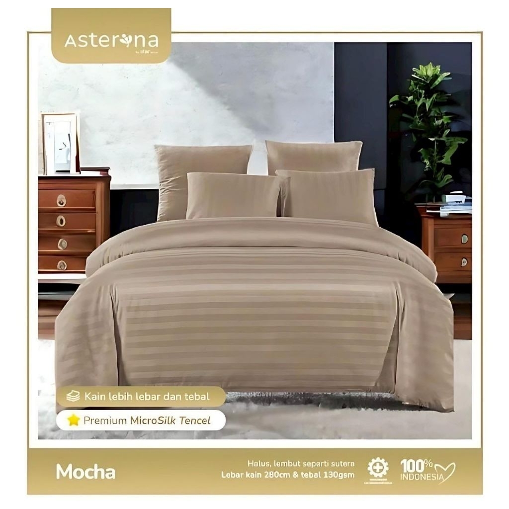 BAHAN KAIN SPREI MICROTENSEL SALUR HOTEL PREMIUM(TULIS MOTIF)
