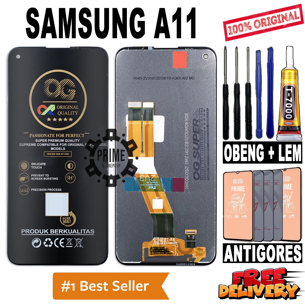 LCD TOUCHSCREEN SAMSUNG A11 ORIGINAL OEM LCD SAMSUNG A11 FULLSET