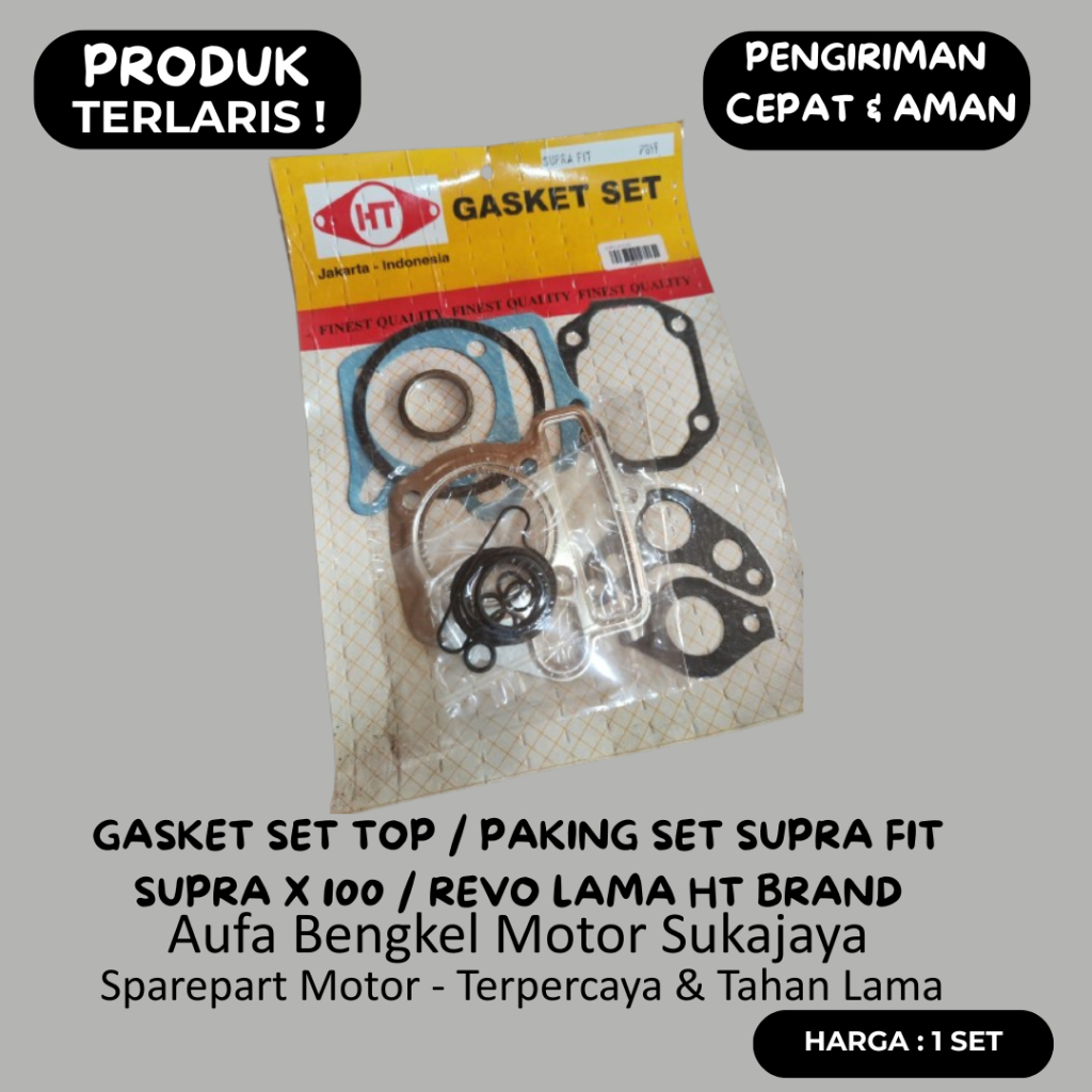 Gasket Set Top / Paking Set Supra Fit Supra X 100 Revo Lama HT Brand