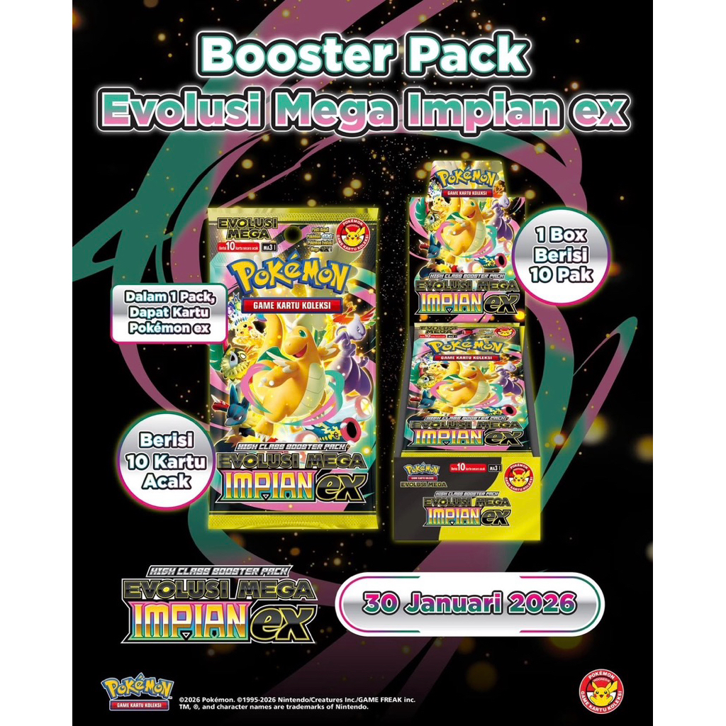 Kartu Pokemon Evolusi Mega Impian EX