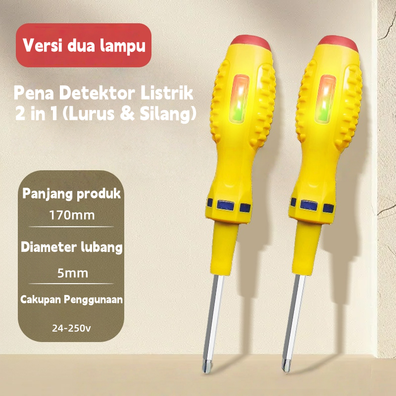 Tespen listrik original   tespen listrik obeng tespen led obeng  dc
