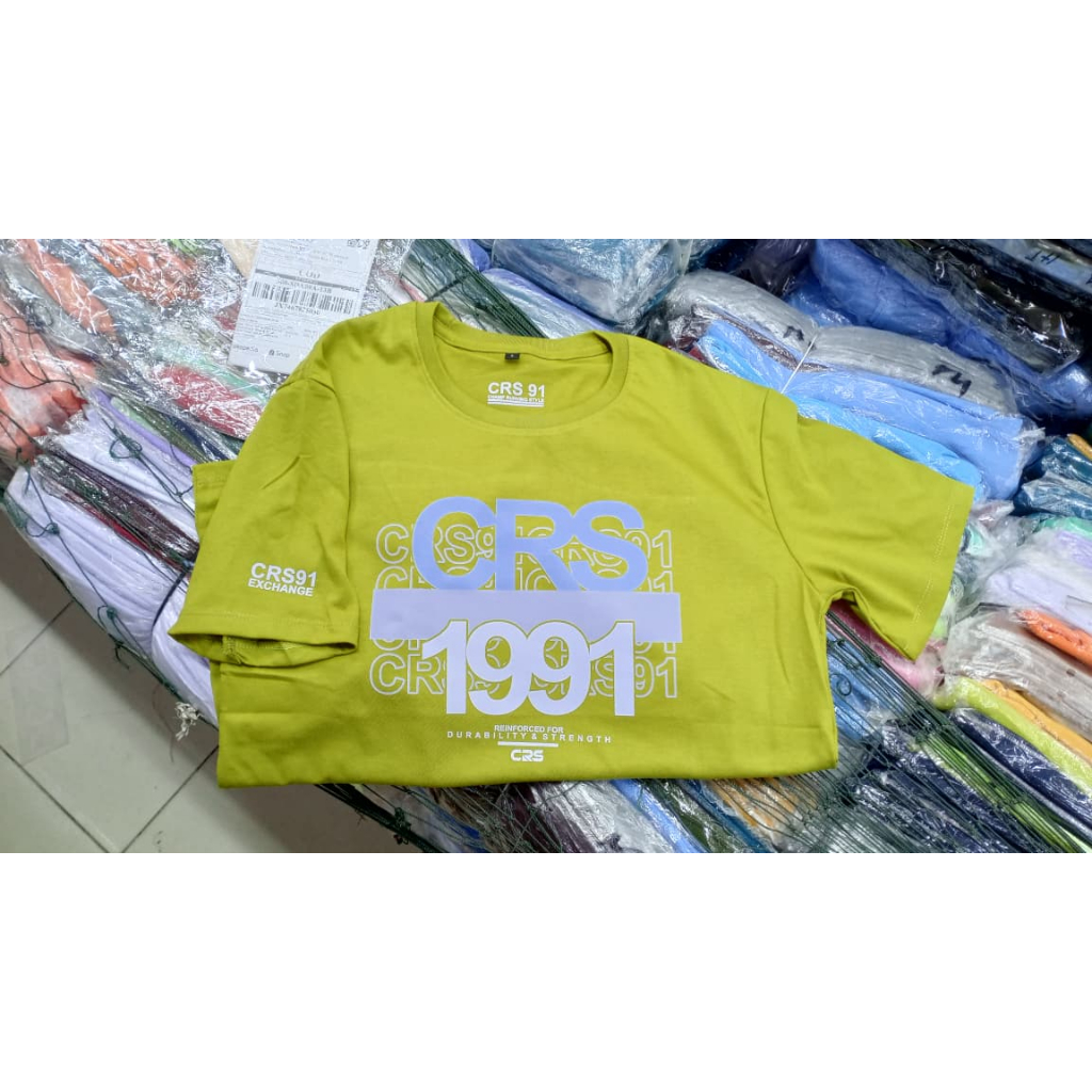Kaos Distro CRS 91 Tshirt Pria CRS 91 Cotton Combed 20s Unisex Bisa Reques warna