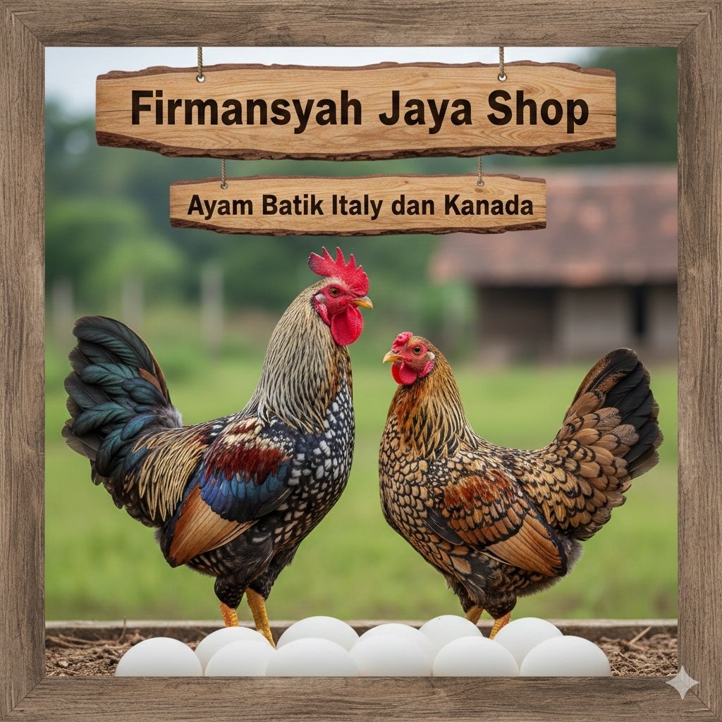 TELUR AYAM HIAS BATIK ITALY,AYAM BATIK KANADA Firmansyah jaya shop