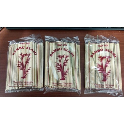 Tusuk Cilok Tumpul Bambu Alami 150gr