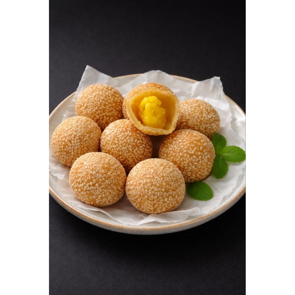 ondeonde kentang kacang hijau frozen / onde siap goreng / instant