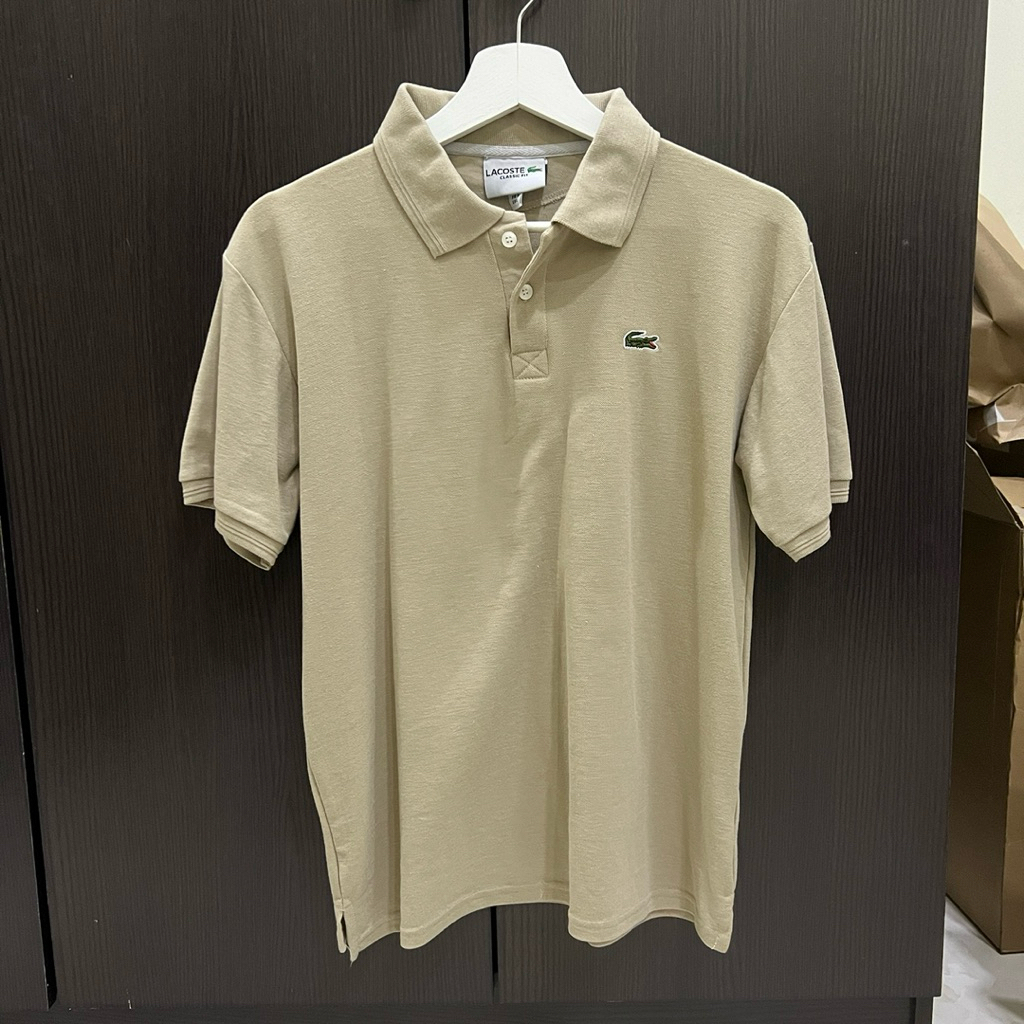 PRELOVED PAKAIAN BAJU POLO PRIA MIRROR 1:1. SIZE M WARNA CREAM MILO