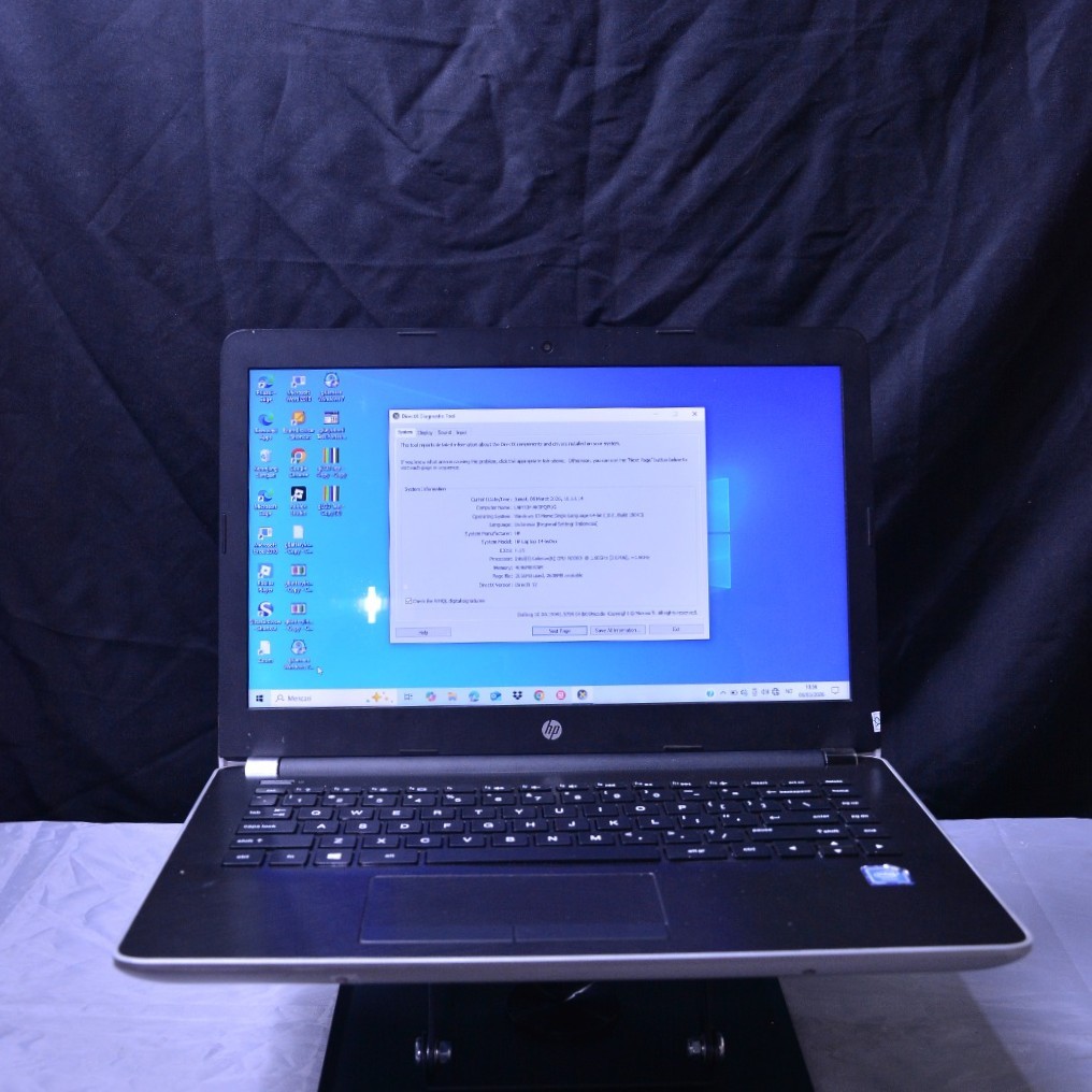 HP 14-bs0xx Laptop Murah Siap Pakai untuk Sekolah Online, Kerja Ringan & Browsing, Intel Celeron N30