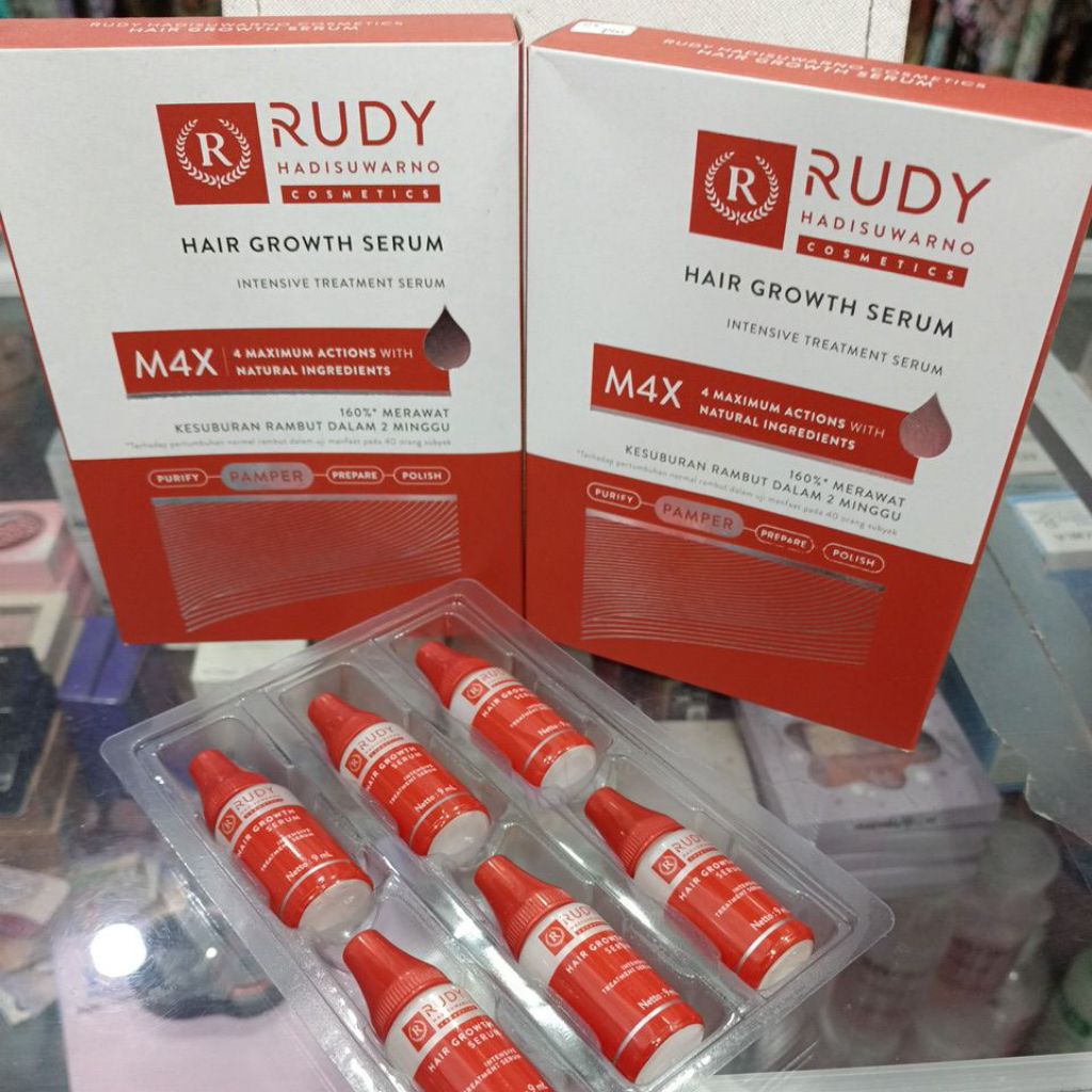 Rudy Hadisuwarno Hair Growth Serum/Serum rambut rontok isi 6 ampul