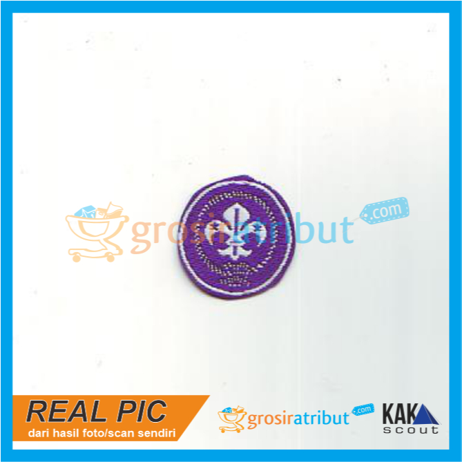 (1 kodi) Badge Wosm Pramuka Putri Rajut / Woven